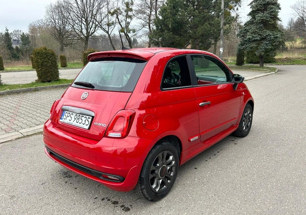 Fiat 500 cena 49900 przebieg: 16518, rok produkcji 2021 z Żory małe 154